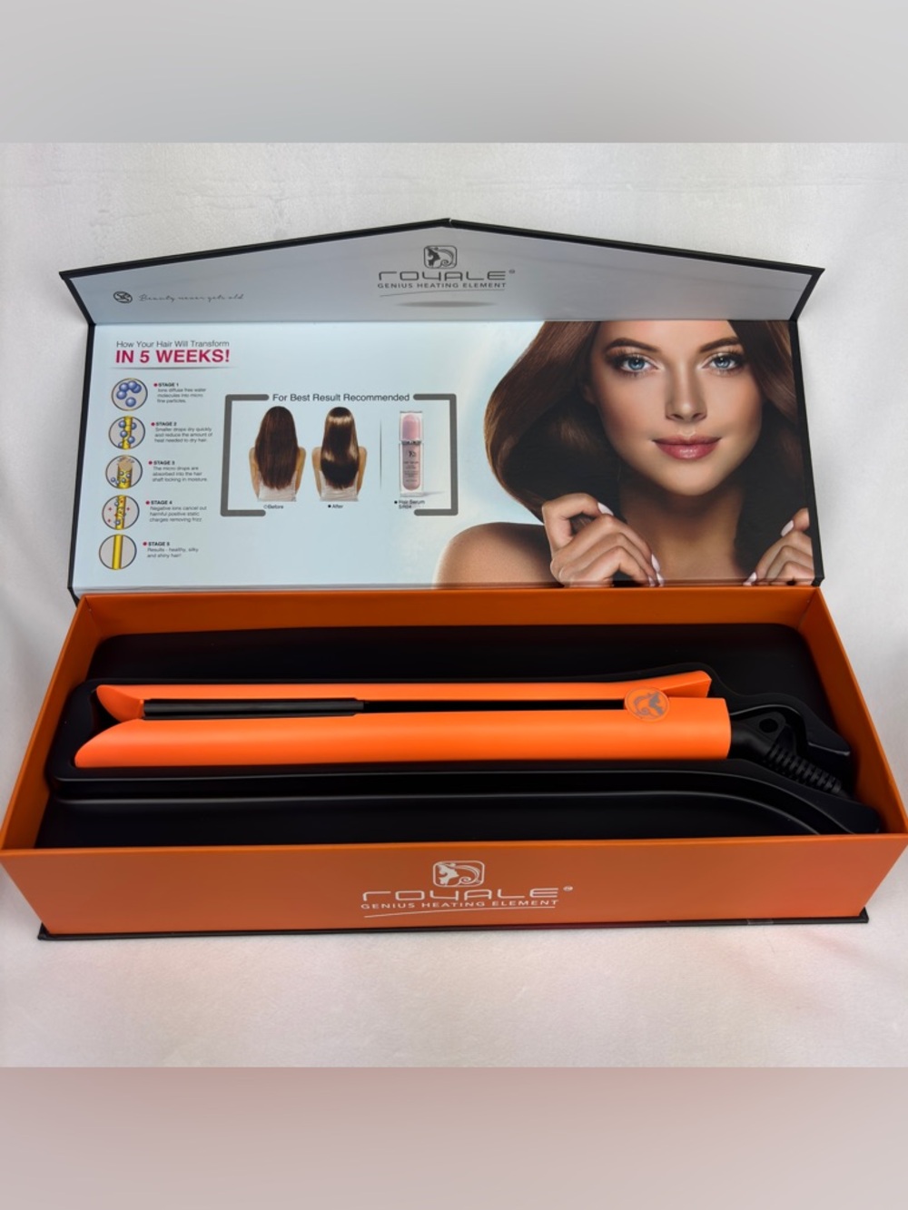 Royale Platinum Genius Heating Element Flat Iron Straightener